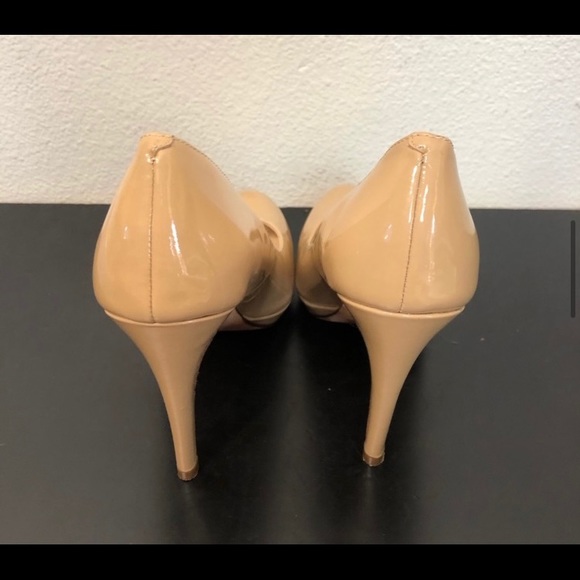 Cole Haan Beige Leather High Heel Shoes - Picture 5 of 7
